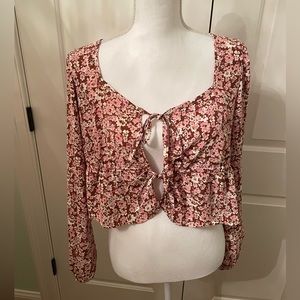 Altar’d State Tie Front Long Sleeve